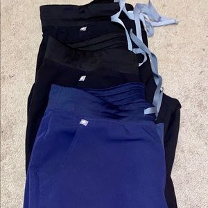 Three pair of Fig Zamora joggers